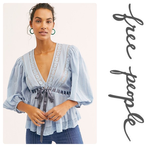 Free People Tops - New Free People Favorite Romance Tunic Color Sky